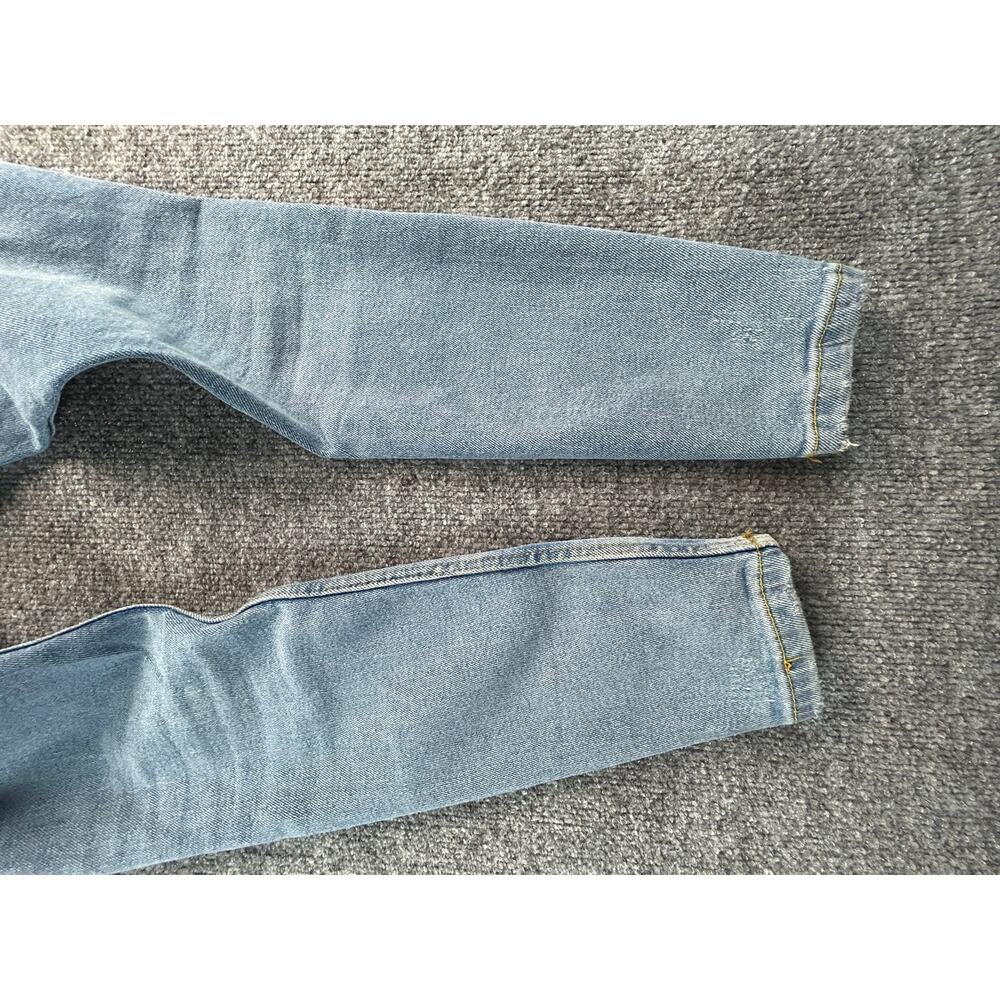 Zara High Rise Distressed Skinny Jeans Women's Size 6 Light Wash Stretch Denim - Picture 10 of 11